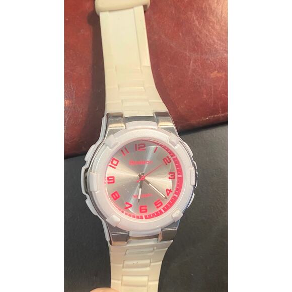Women's White 40mm Armitron Acrylic Watch, WR 100M - Picture 3 of 3